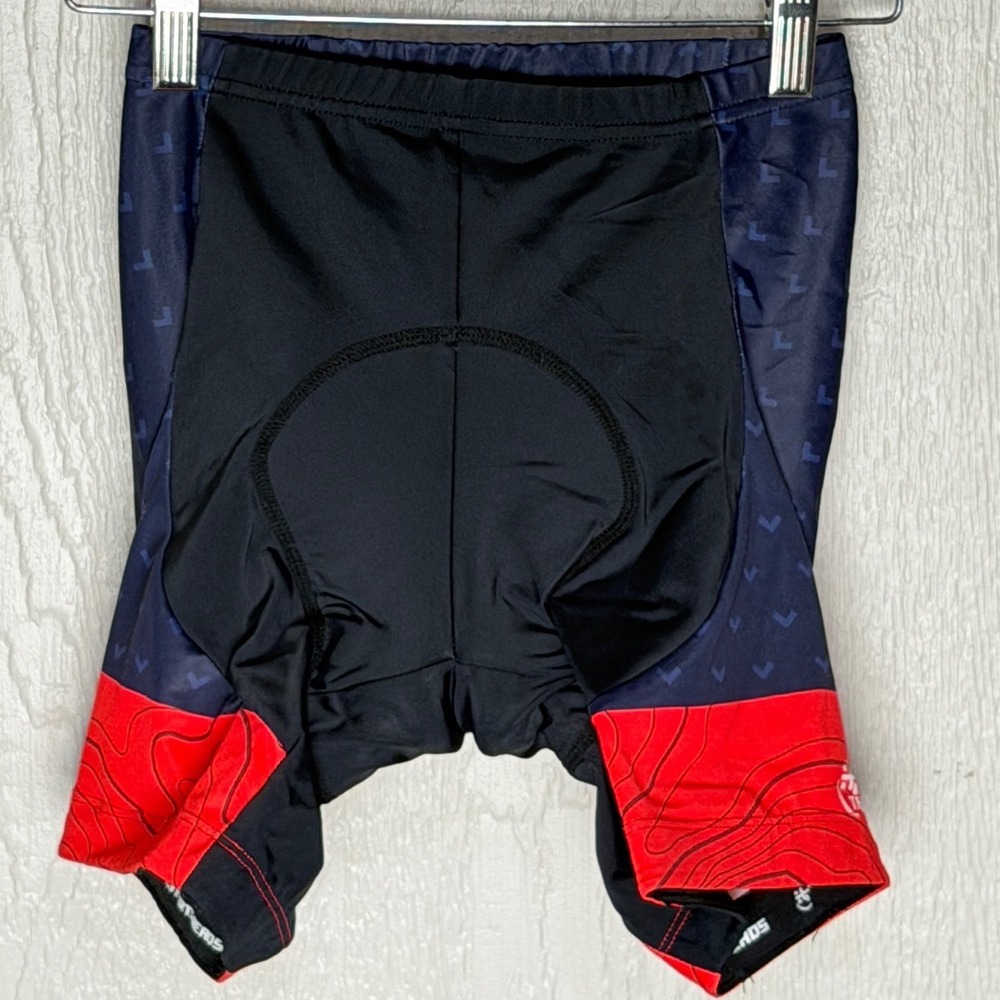 Jug Mountain Ranch Bike Park Padded Cycling Shorts Navy Red Mens Small